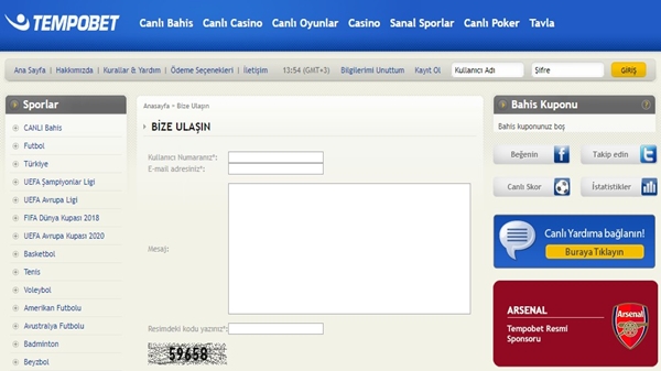 tempobet bize ulaşın