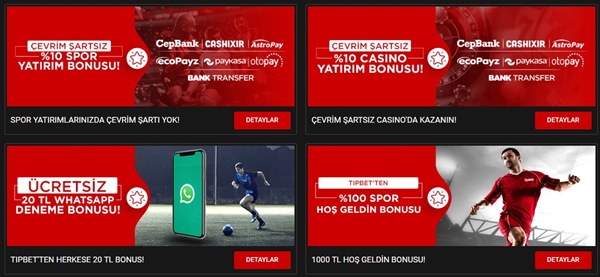 tipbet bahis sitesi bonusları