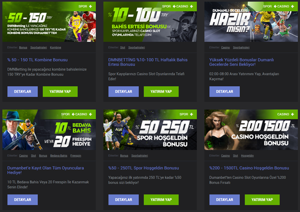 Dumanbet bonus teklifleri