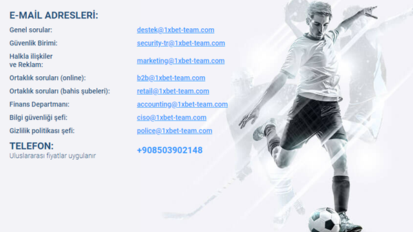 1xbet İletişim