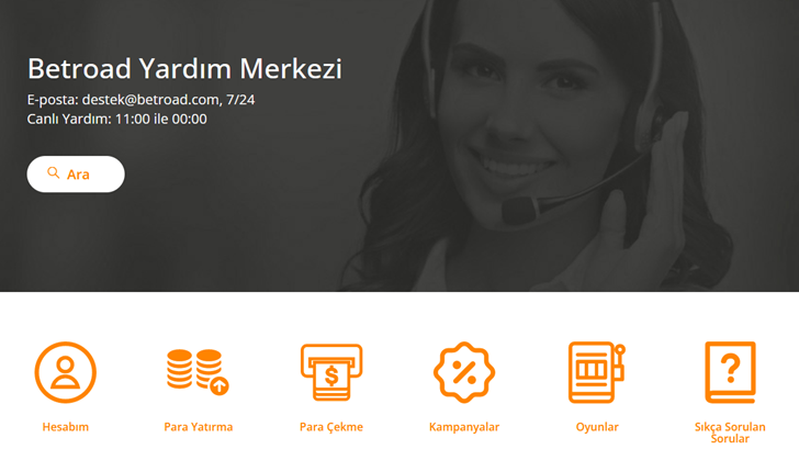 Betroad destek hizmeti
